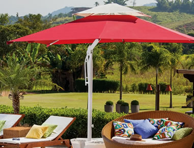 Aproveite um agradável recanto sob uma ampla área protegida. O design clean e contemporâneo da linha Oasis cria sombras revigorantes tanto para o corpo, quanto para o ambiente.